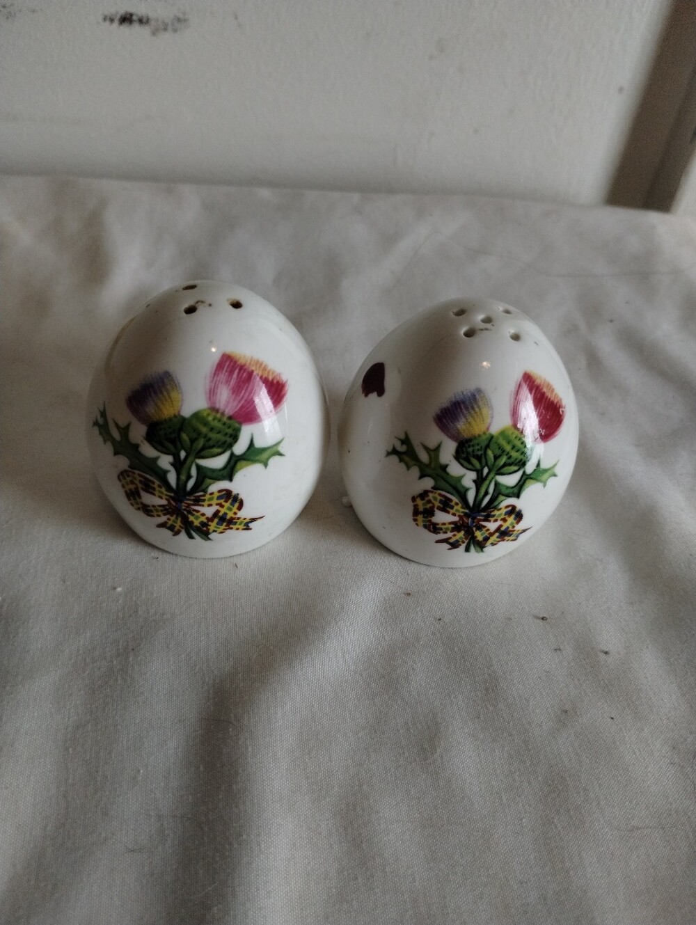 VTG Sanford England Fine Bone China Salt Pepper Shakers